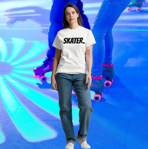 T-Shirt Skater Unisex detalhe — Lisbon by Roller